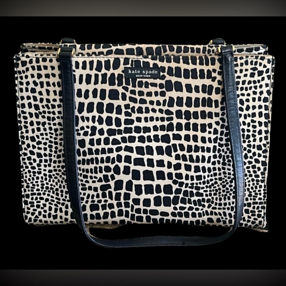 KATE SPADE GIRAFFE PRINT SHOULDER BAG